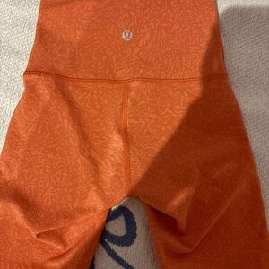 Lululemon Athletica Orange Performance Leggings